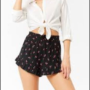 Forever 21 cherry high rise shorts (worn twice)